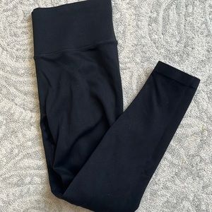 Victoria's Secret Black Ribbed High-Waist Leggings